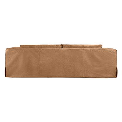 Pomona 3 Seater Sofa - Light Brown Leather