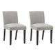 Christie Dining Chair Set of 2 - Taupe