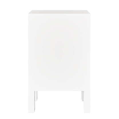 Ariana 40x65cm Bedside Table - White