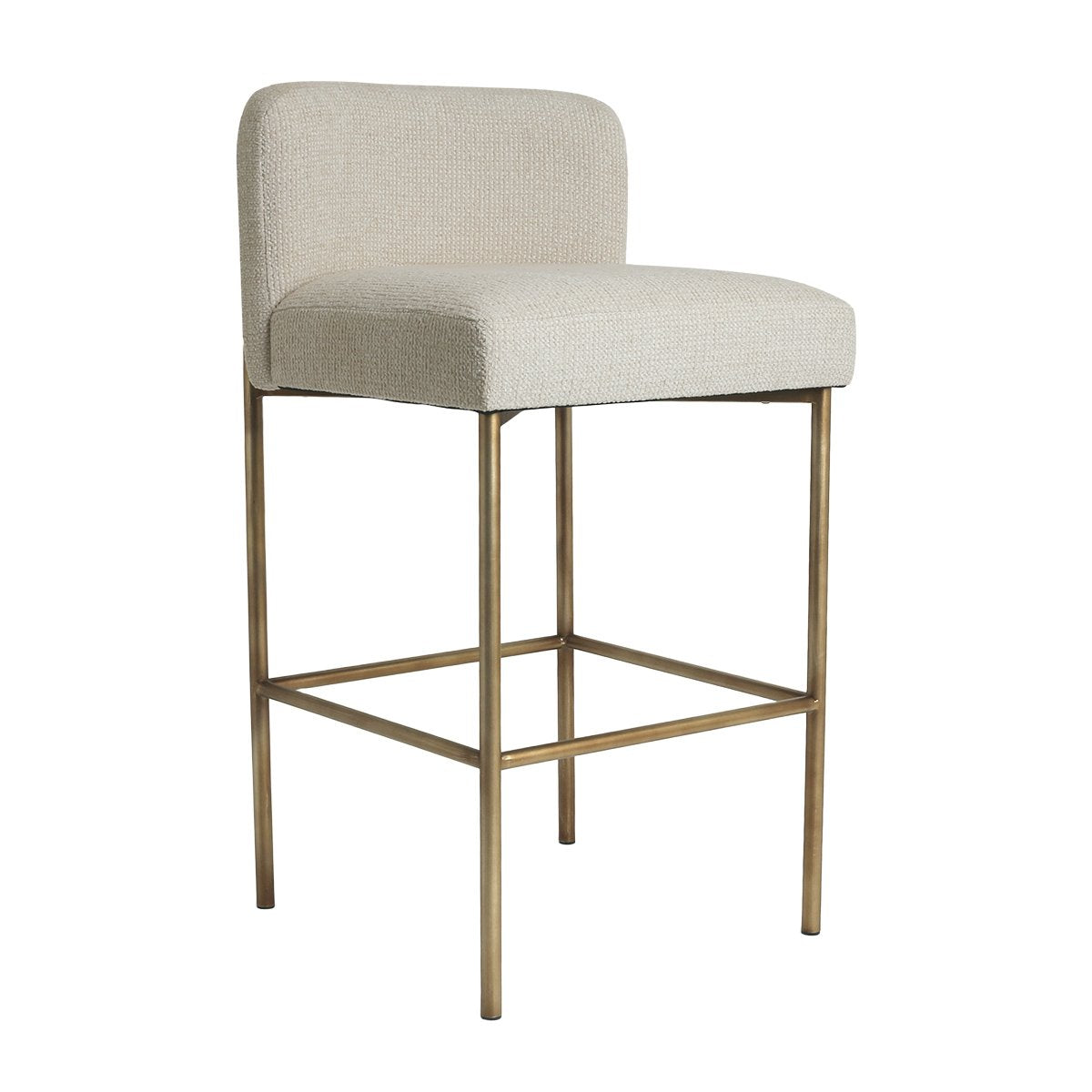 Leon Kitchen Stool - Speckle Ecru