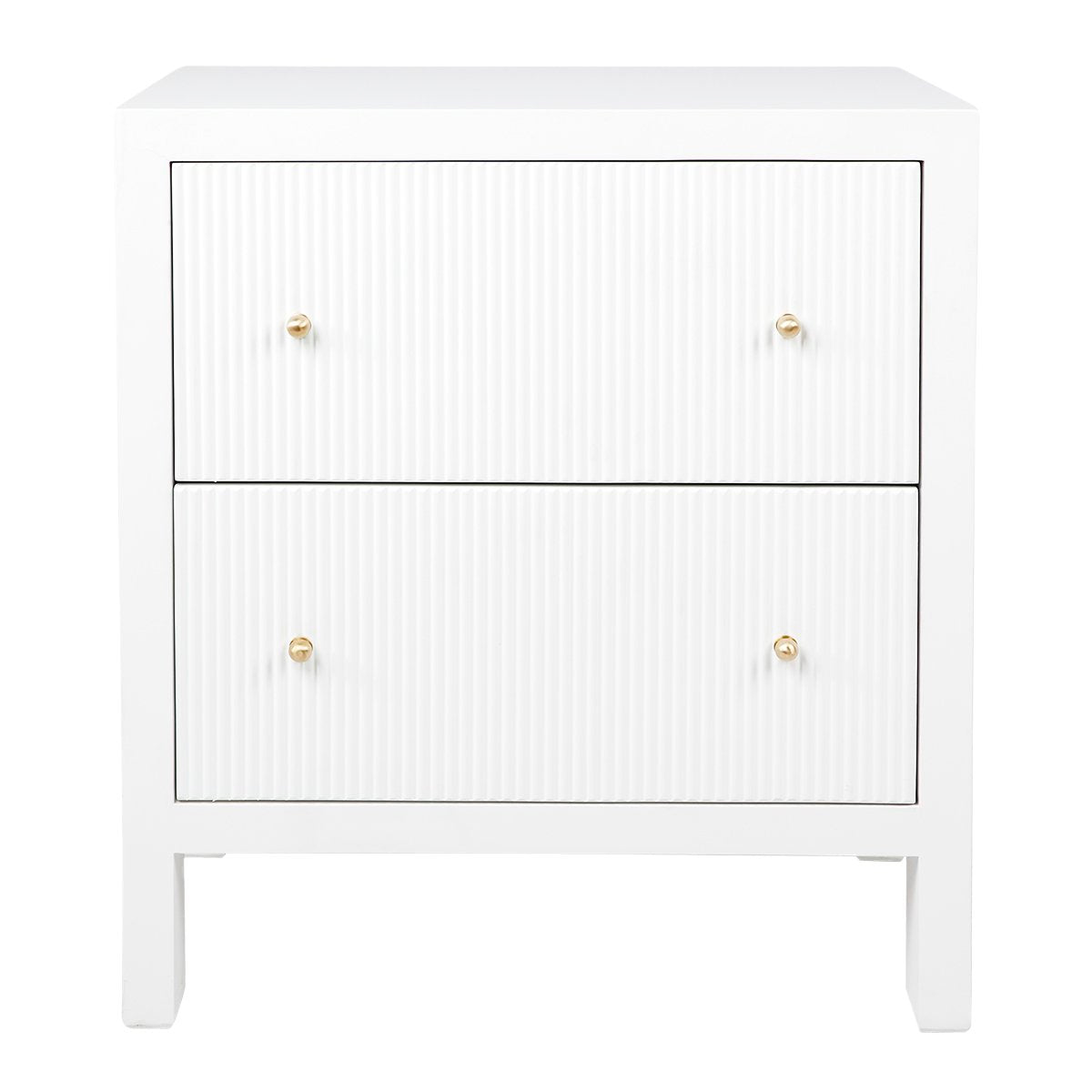 Ariana Bedside Table - Large White