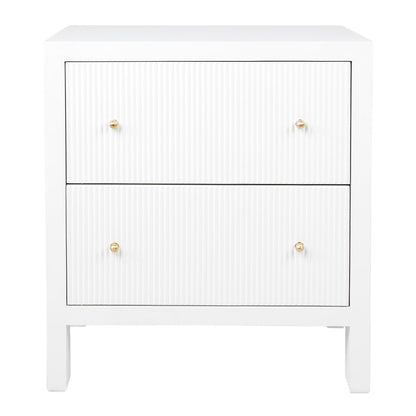 Ariana Bedside Table - Large White