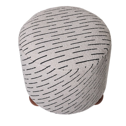 Orta Stool - Natural Jacquard