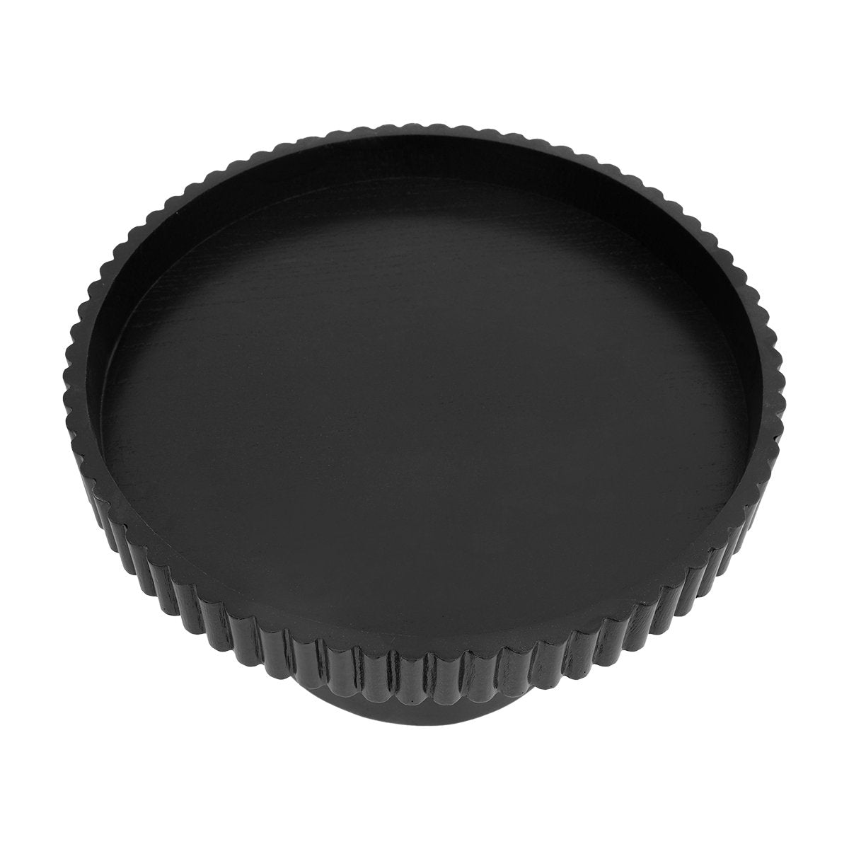 Blythe Footed Bowl - Large Black