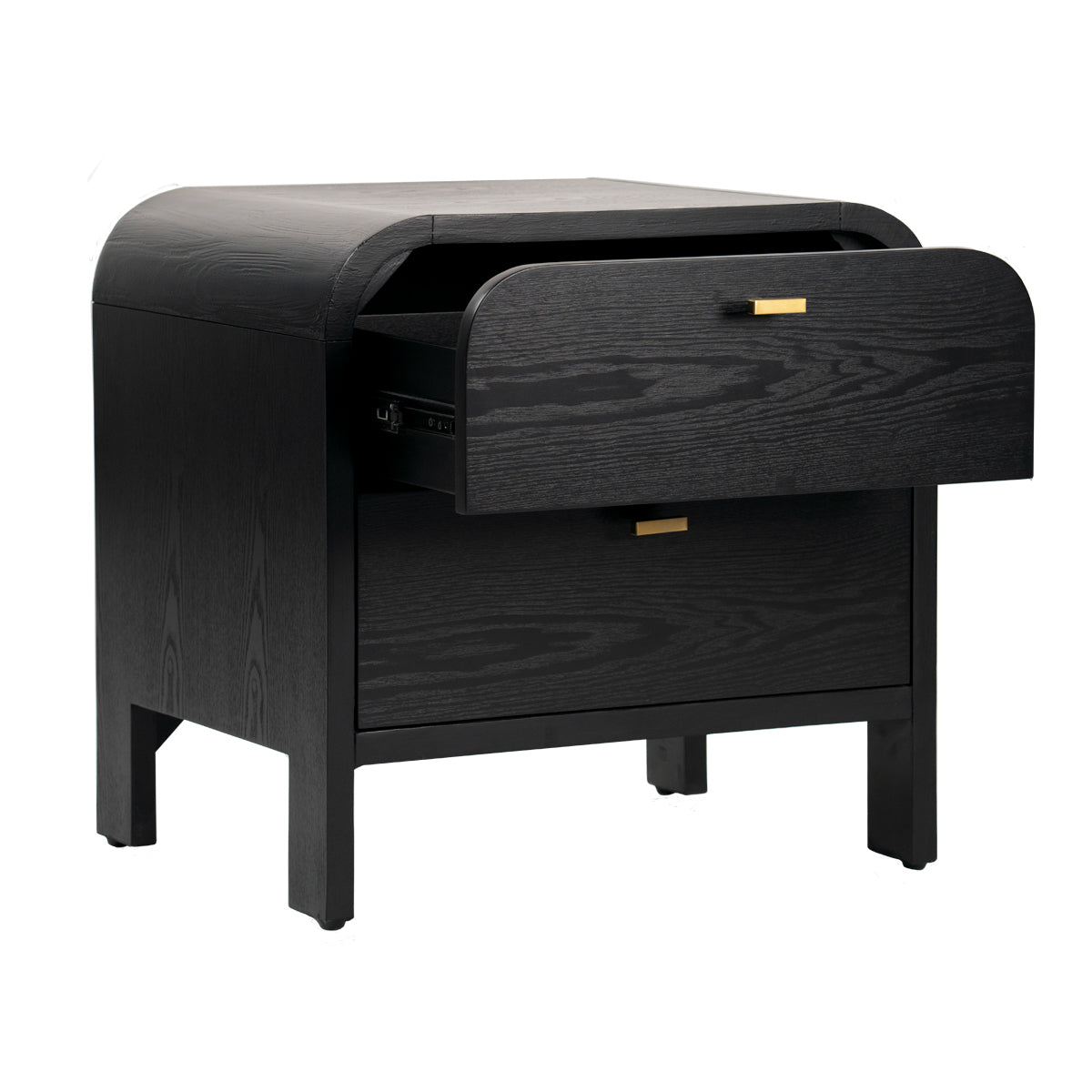 Chisholm 60x60cm Bedside Table - Black