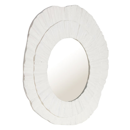 Corfu 108x102cm Wall Mirror - White