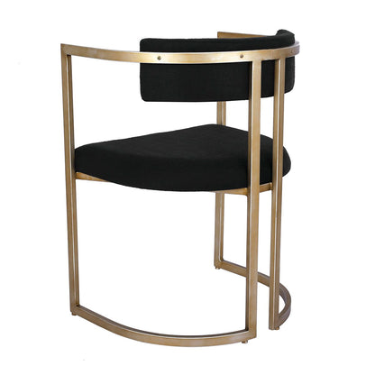 Dino Dining Chair - Black Linen