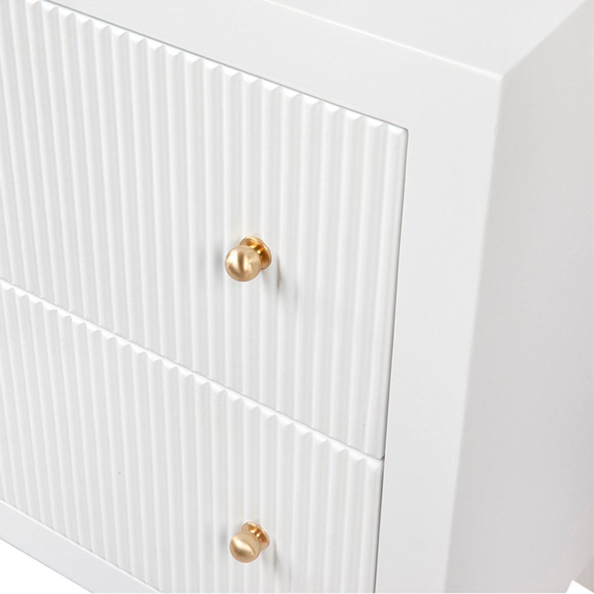 Ariana Bedside Table - Small White Set of 2