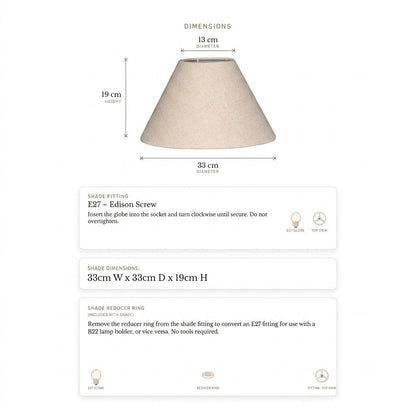 Messina Empire Shade - Small Natural – view 4