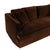 Birkshire 3 Seater Slip Cover Sofa - Dark Chocolate Velvet