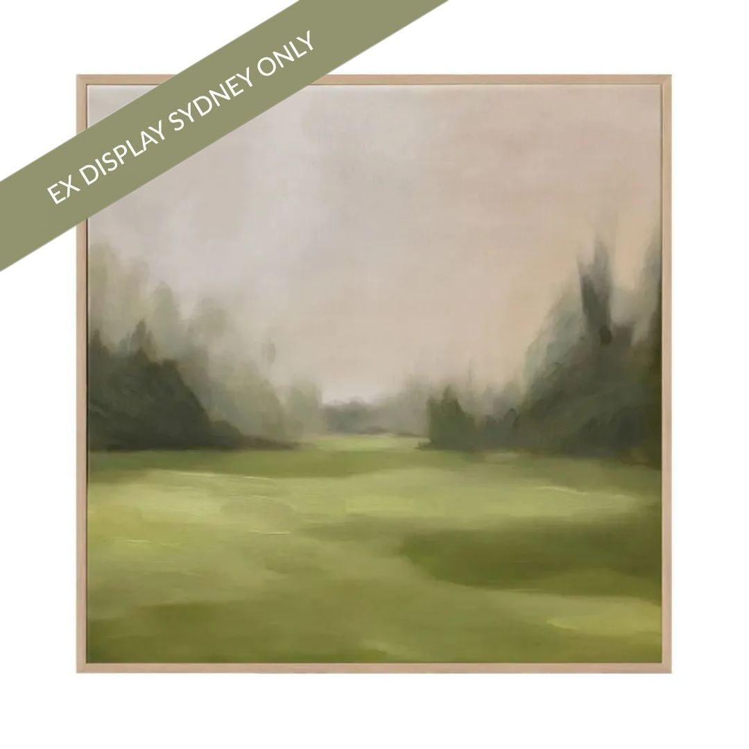 Green Meadows 100x100cm Canvas Painting - OUTLET NSW