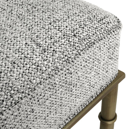 Hacienda Antique Gold Iron Stool - Salt & Pepper