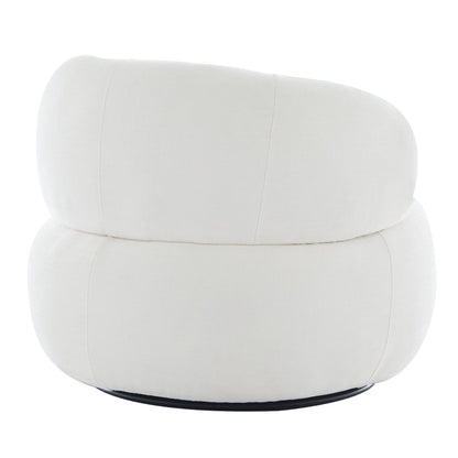 Greenwich Swivel Occasional Chair - Ivory Chenille