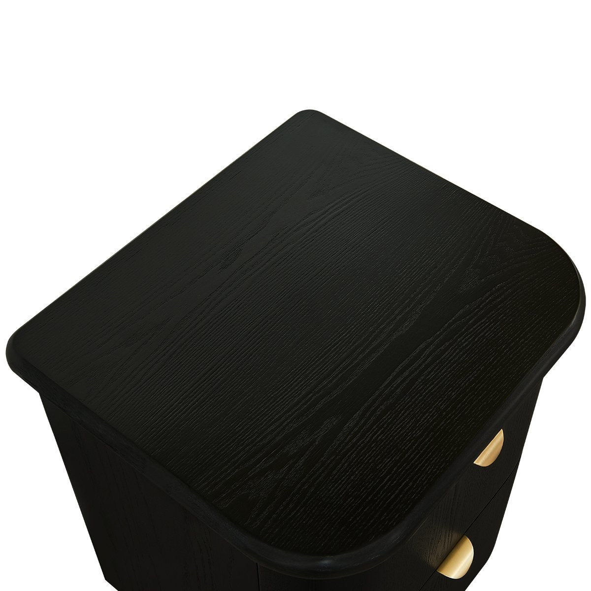 Lina 50x55cm Bedside Table - Black