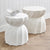 Swirl Concrete Stool - White