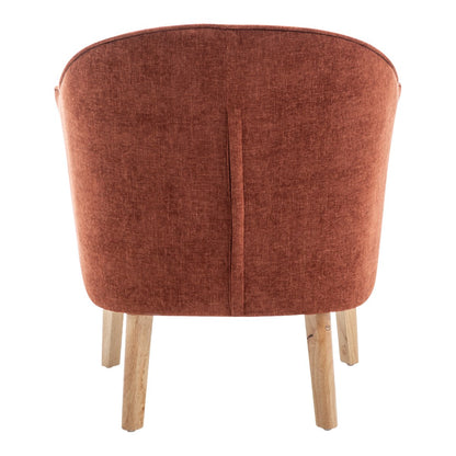 Elsa Arm Chair Chair - Terracotta Chenille
