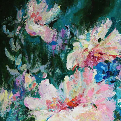 Blooming Set of Two Oil On Canvas Painting – view 7
