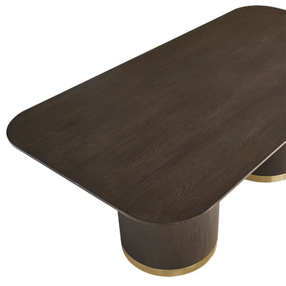 Eli Rectangular Dining Table - 2m Smoked Oak