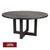 Leeton Oak Round Dining Table - 1.5m Black