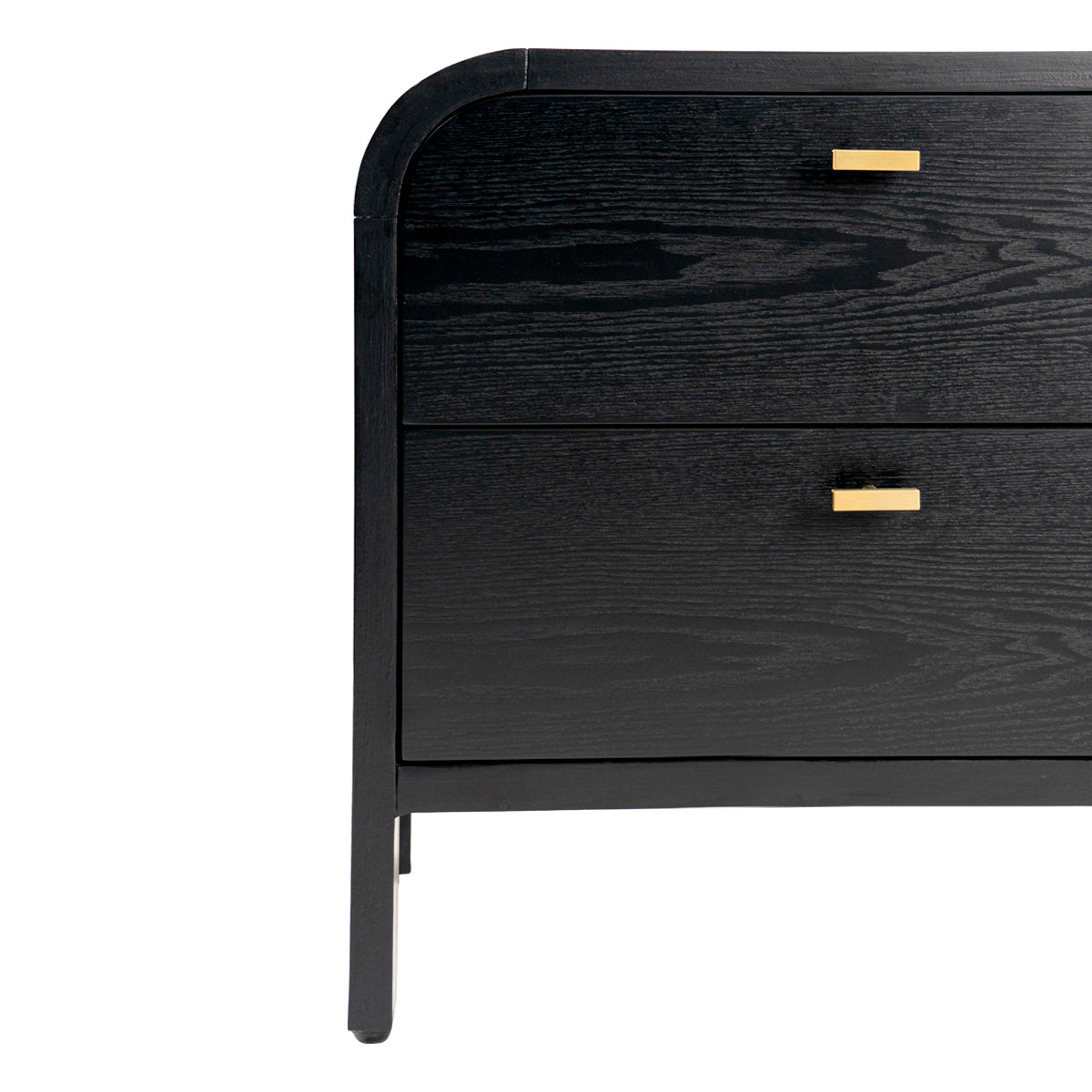 Chisholm 60x60cm Bedside Table - Black