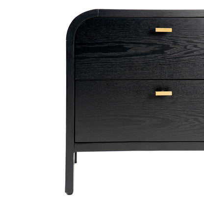 Chisholm 60x60cm Bedside Table - Black
