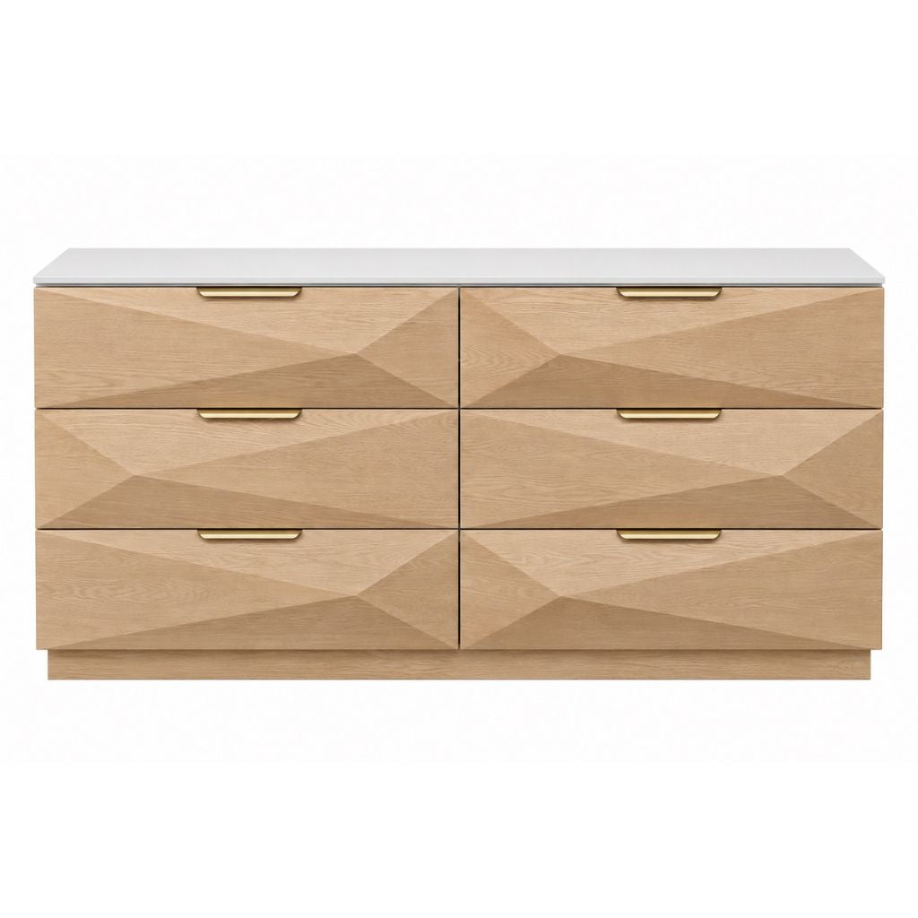 Bijou 160cm 6 Drawer Chest - OUTLET NSW