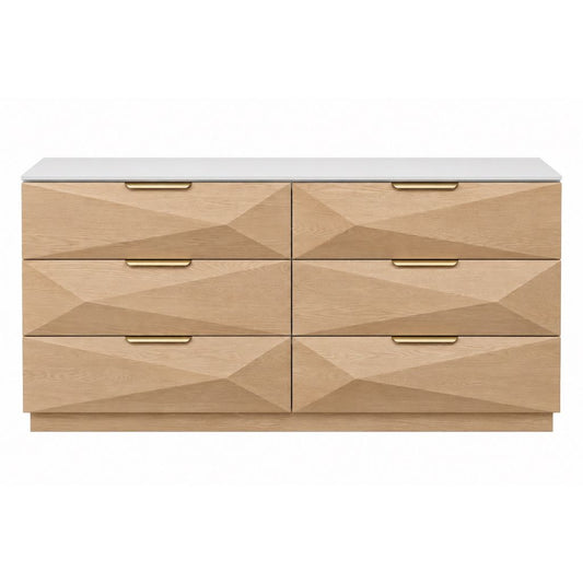 Bijou 160cm 6 Drawer Chest - OUTLET NSW