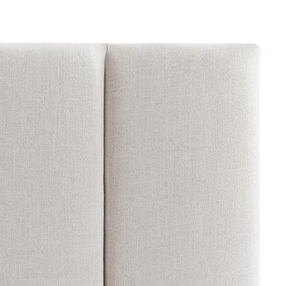 Soho 165x140cm Queen Bedhead - Ecru Linen