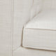 Tuxedo 3 Seater Tufted Sofa - Natural Linen