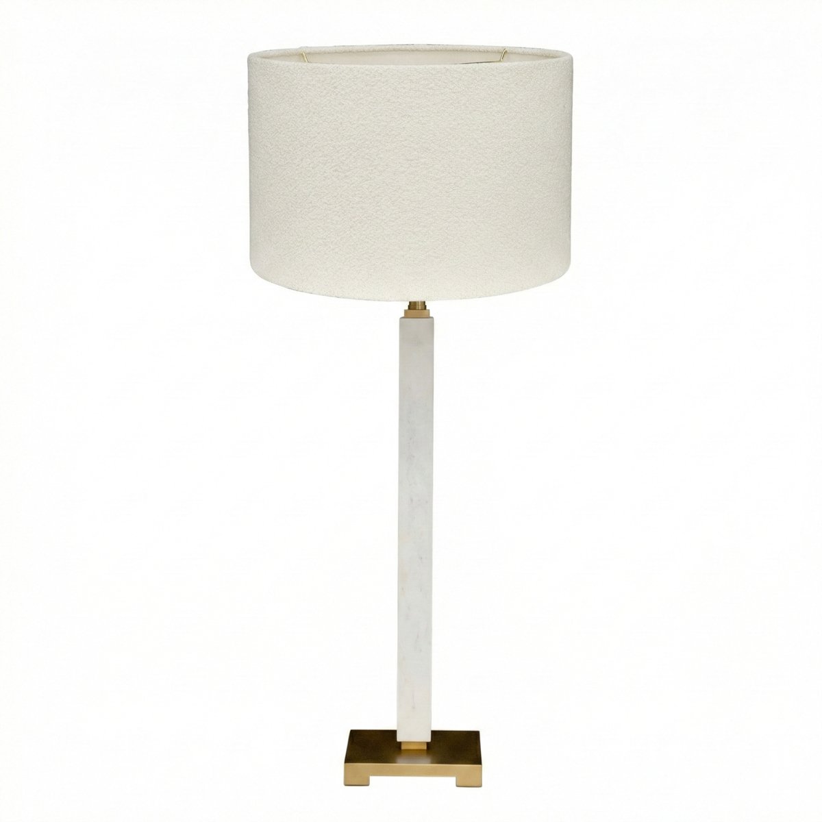Essex Marble Table Lamp - White