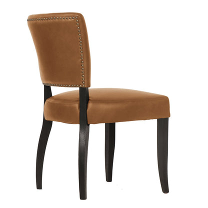 Noah Dining Chair Set of 2 - Tan Leather ** Offline pending re-order