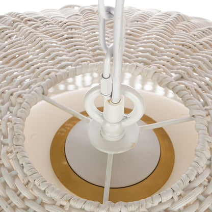 Fortaleza Rattan Pendant - Medium White