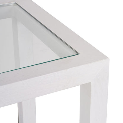Sadie 140cm Oak Console Table - White
