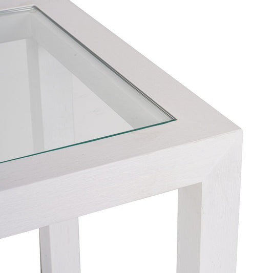 Sadie 140cm Oak Console Table - White