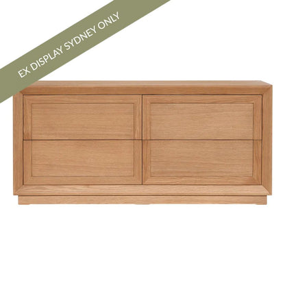 Balmain 4 Drawer Chest - Natural Oak - OUTLET NSW