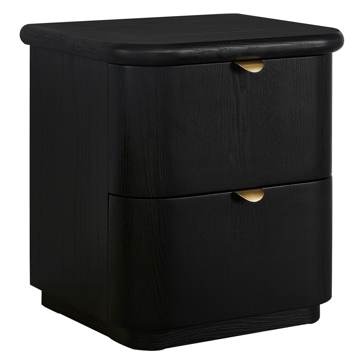 Lina 50x55cm Bedside Table - Black