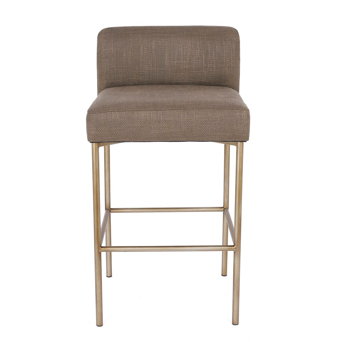 Leon Kitchen Stool - Chocolate Linen – view 3