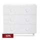 Alton 3 Drawer Chest -  White