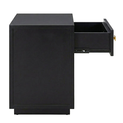 Logan Bedside Table - Petite Black