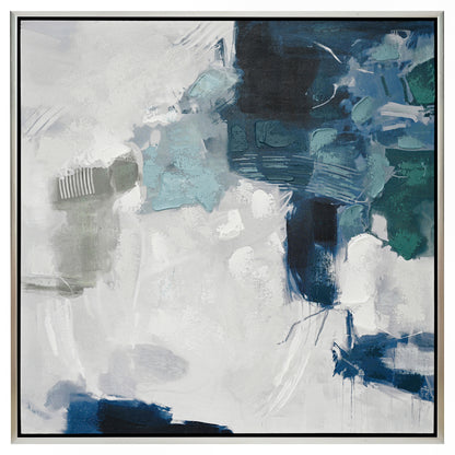 Ms. Verne Blue 105x105cm Series Enhanced Canvas Print