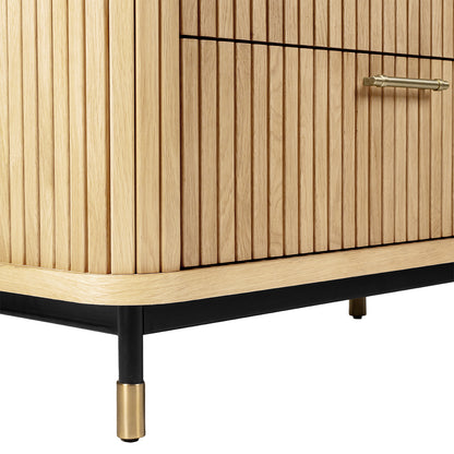 Sophia 96cm Oak 3 Drawer Chest - Natural