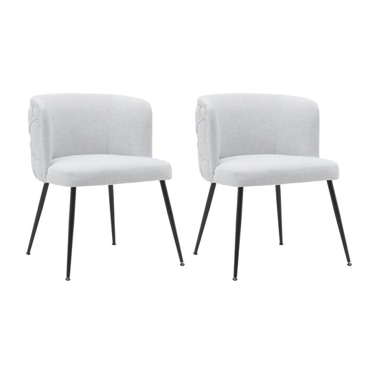 Whitney Dining Chair Set of 2 - Dusk Grey