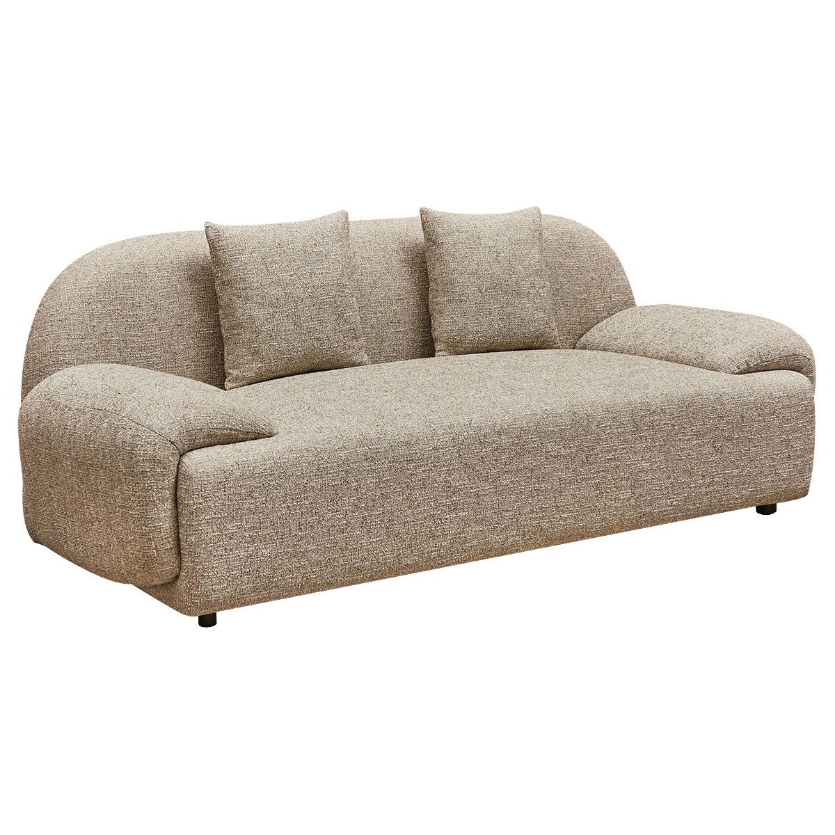 Remi 3 Seater Sofa - Tweed Brown