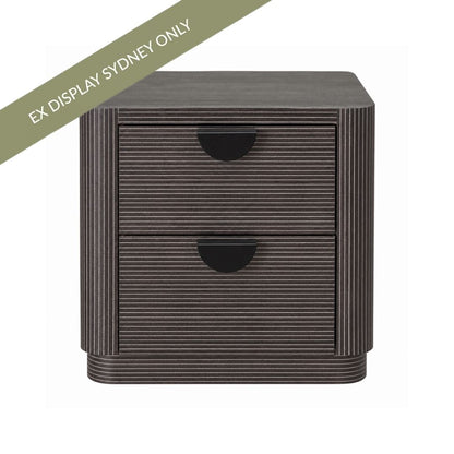 Sandy 50x50cm Bedside Table - Black - OUTLET NSW