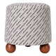 Orta Stool - Natural Jacquard