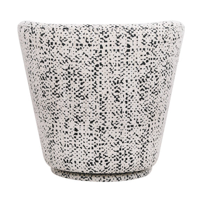 Alberta Swivel Chair - Charcoal Jacquard