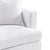 Birkshire 2 Seater Slip Cover Sofa - White Linen