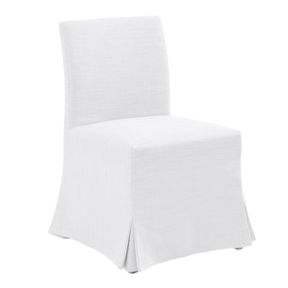 Brighton Slip Cover Dining Chair - White Linen - OUTLET NSW