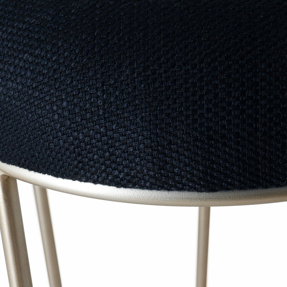 Aiden Gold Steel Bar Stool - Black Linen