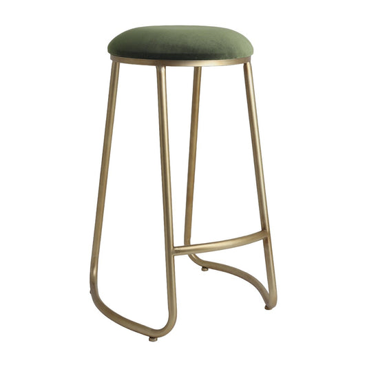 Annie Bar Stool - Moss Velvet